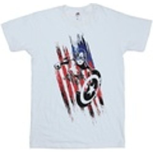 T-shirts a maniche lunghe Avengers Captain America Streaks - Marvel - Modalova
