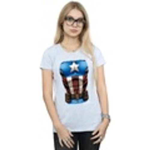 T-shirts a maniche lunghe Captain America Chest Burst - Marvel - Modalova