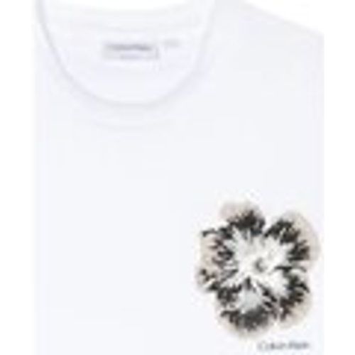 T-shirt EMBROIDERED NIGHT FLOWER T-SHIRT - Calvin Klein Jeans - Modalova