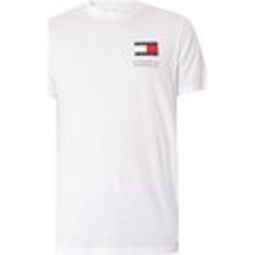 T-shirt T-shirt slim Essential con bandiera - Tommy Jeans - Modalova