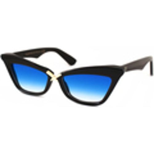 Occhiali da sole SEYCHELLES Occhiali da sole, Nero-opaco/Azzurro, 55 mm - XLab - Modalova