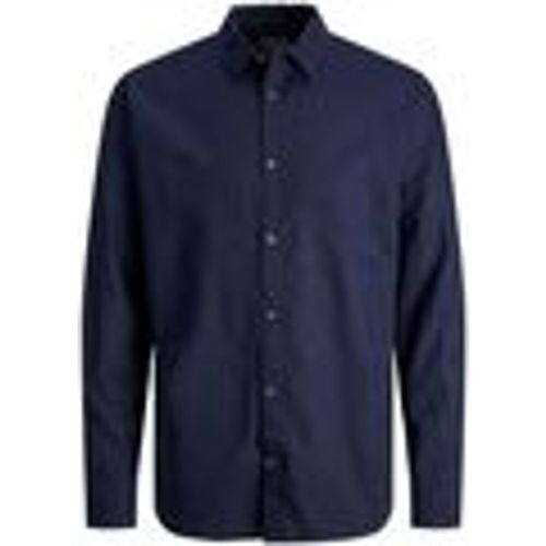 Camicia a maniche lunghe 12248384 SUMMER LINEN-NAVY BLAZER - jack & jones - Modalova