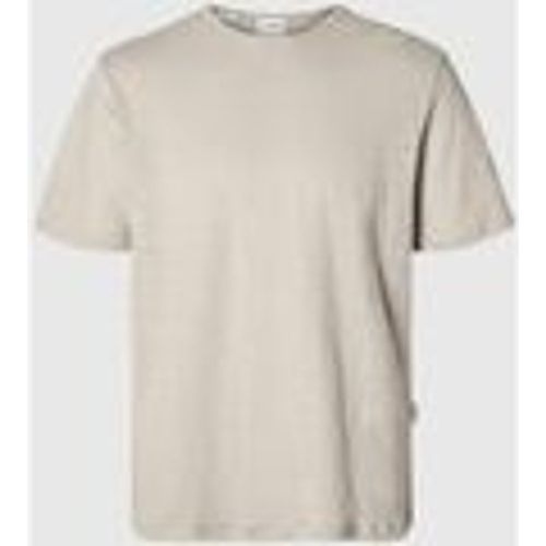 T-shirt & Polo 16089504 BETH LINEN SS-OATMEL - Selected - Modalova