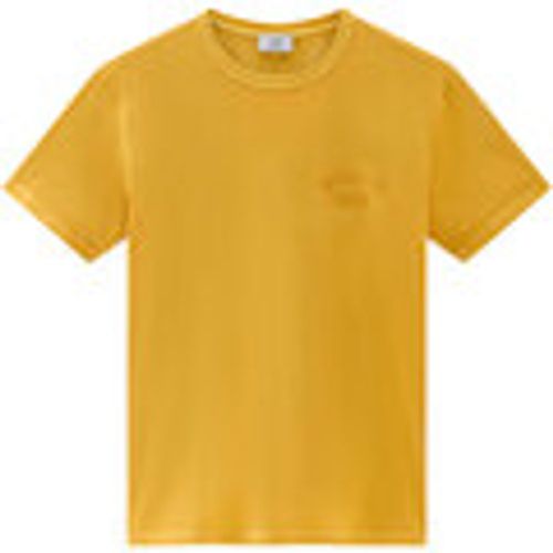 T-shirt GARMENT DYED LOGO T-SHIRT - Woolrich - Modalova