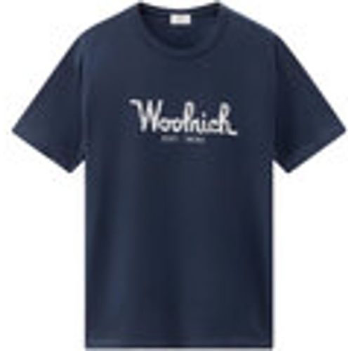 T-shirt EMBROIDERED LOGO T-SHIRT - Woolrich - Modalova