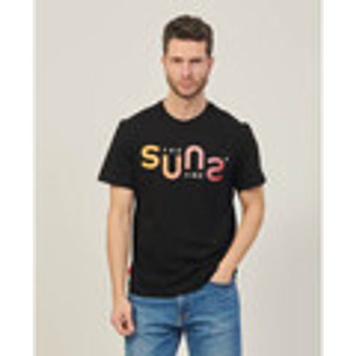 T-shirt & Polo T-shirt girocollo in cotone con logo - Suns - Modalova