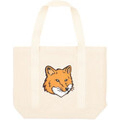 Borsette Tote Bag Fox Head color ecru - Maison Kitsuné - Modalova