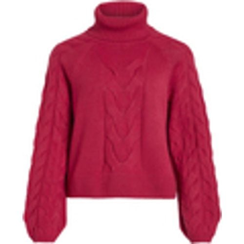 Maglione VIOA L/S CABLE ROLLNECK KNIT TOP/PB 14087553 - Vila - Modalova