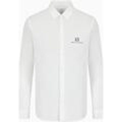 Camicia a maniche lunghe Camicia con logo in popeline 8NZCP2ZNBJZ - Armani Exchange - Modalova