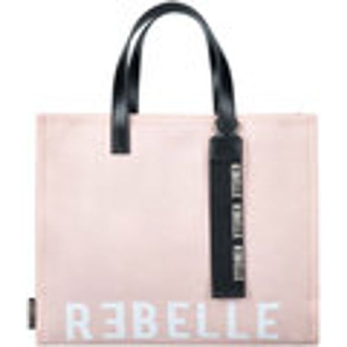 Borsa Shopping Shopping bag Electra nude in nylon - Rebelle - Modalova