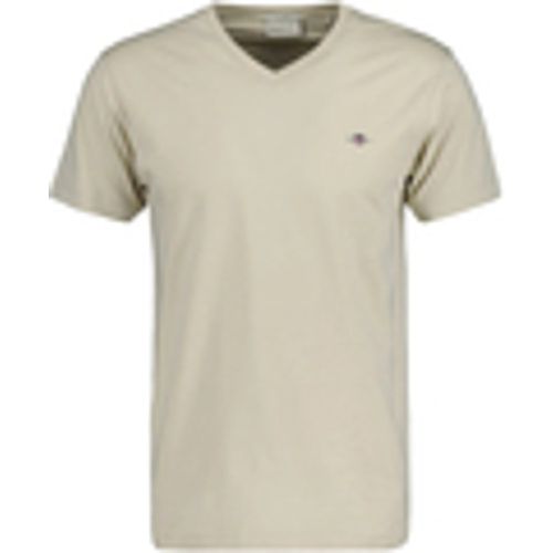 T-shirt Slim Shield V-Neck Tee - Gant - Modalova