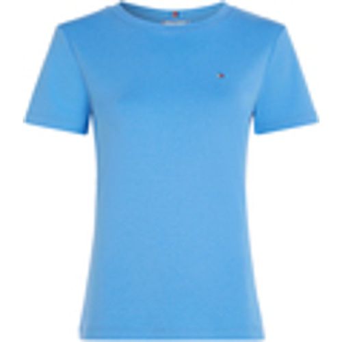 T-shirt & Polo T-shirt azzurra con mini logo - Tommy Hilfiger - Modalova