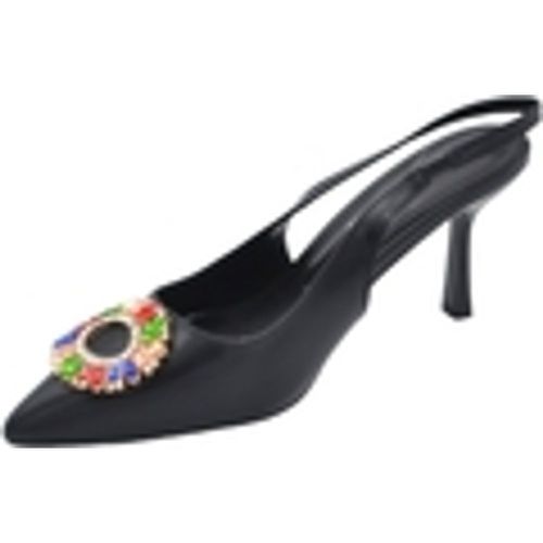 Scarpe Scarpe decollete donna slingback in pelle nera con accessorio d - Malu Shoes - Modalova