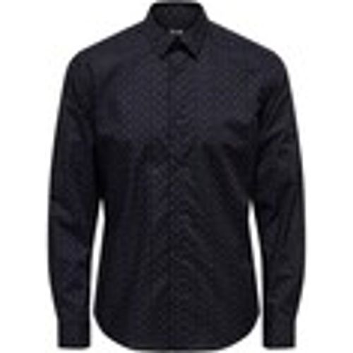 Camicia a maniche lunghe ONSSANE LIFE SLIM LS DITSY POPLIN SHIRT - Only & Sons - Modalova