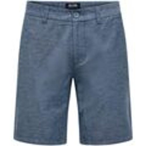 Pantaloni corti ONSMARK 0011 COTTON LINEN SHORT NOOS - Only & Sons - Modalova