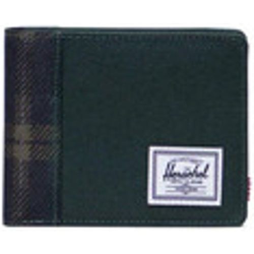 Portafoglio Roy Wallet Darkest Spruce Winter Plaid - Herschel - Modalova