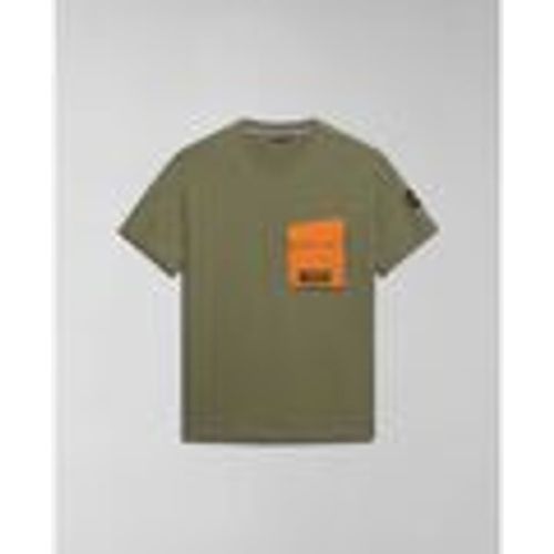 T-shirt & Polo S-TEPEES NP0A4HQJ-GAE1 GREEN LICHEN - Napapijri - Modalova
