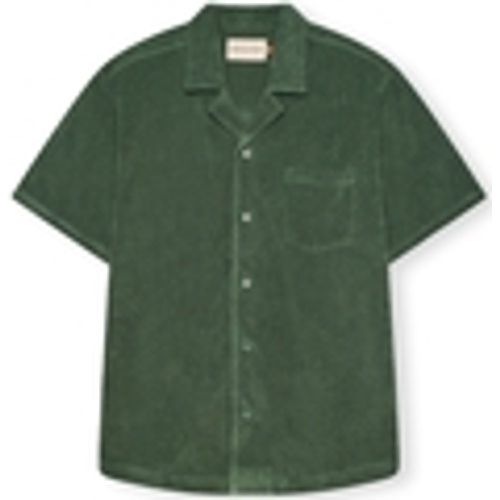 Camicia a maniche lunghe Terry Cuban Shirt S/S - Dustgreen - Revolution - Modalova