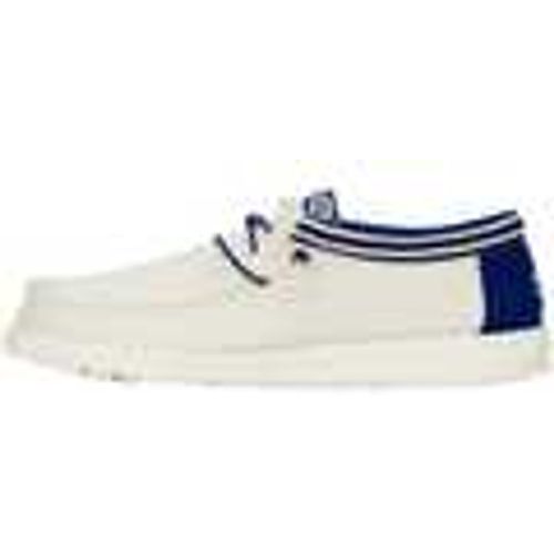 Sneakers WALLY LETTERMAN WHITE BLUE - HEY DUDE - Modalova