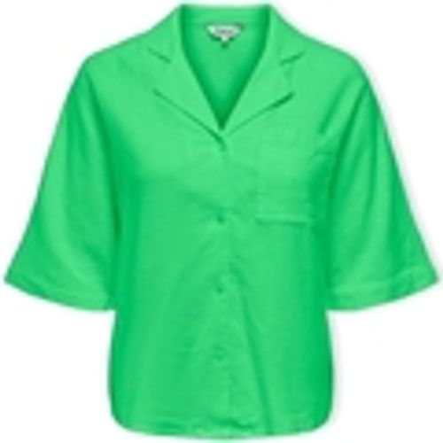 Camicetta Caro Loose Shirt S/S - Summer Green - Only - Modalova