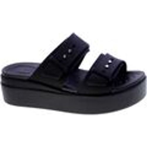 Sandali Sandalo Donna Brooklyn Buckle Low Wedge Cr207431/blk - Crocs - Modalova