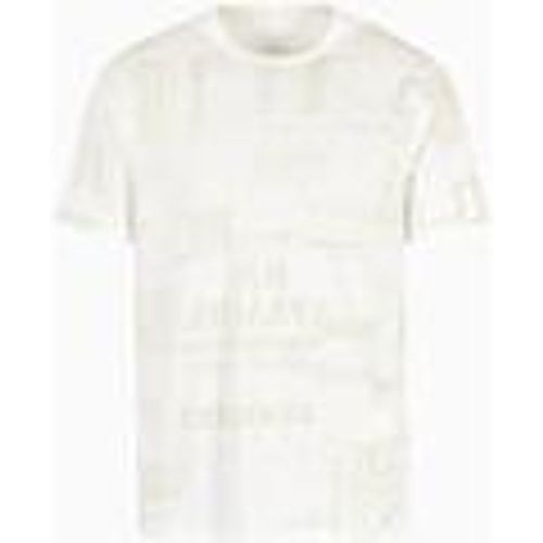 T-shirt T-shirt in cotone con stampa lettering allover 3DZTHWZJ8EZ - Armani Exchange - Modalova