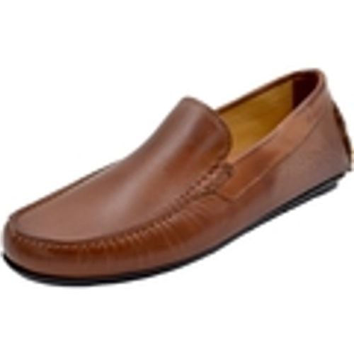 Scarpe Mocassino barca uomo cuoio comfort casual made in italy in vera - Malu Shoes - Modalova