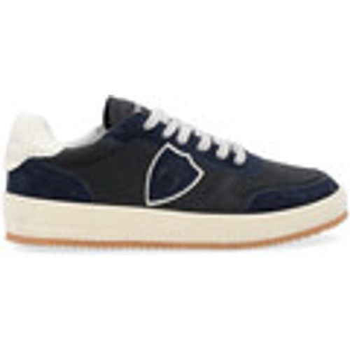 Sneakers Sneaker Nice in pelle blu navy - Philippe Model - Modalova