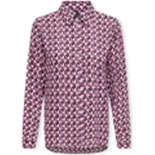 Camicetta Alma Life Poly Shirt L/S - Magenta Purple/Posh - Only - Modalova