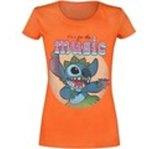 T-shirts a maniche lunghe Here For The Music - Lilo & Stitch - Modalova