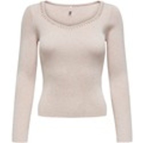 Maglione ONLEMMA LS V-NECK PEARL KNT 15328014 - Only - Modalova