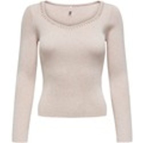 Maglione ONLEMMA LS V-NECK PEARL KNT 15328014 - Only - Modalova