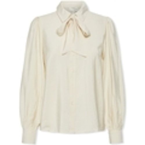 Camicetta YAS Noos Pil Bow Shirt - Birch - Y.A.S - Modalova