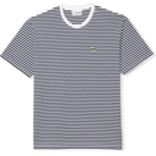 T-shirt & Polo T-Shirt Heavy Cotton Striped - Blanc/Bleu Marine - Lacoste - Modalova