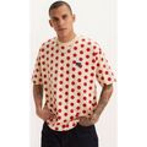 T-shirt & Polo A1005 0026 - SKATE GRAPHIC BOX TEE-POLKA DOT CREAM AND RED - Levis - Modalova