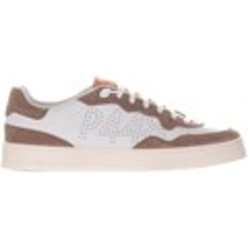 Sneakers Sneaker in pelle con logo traforato - P448 - Modalova