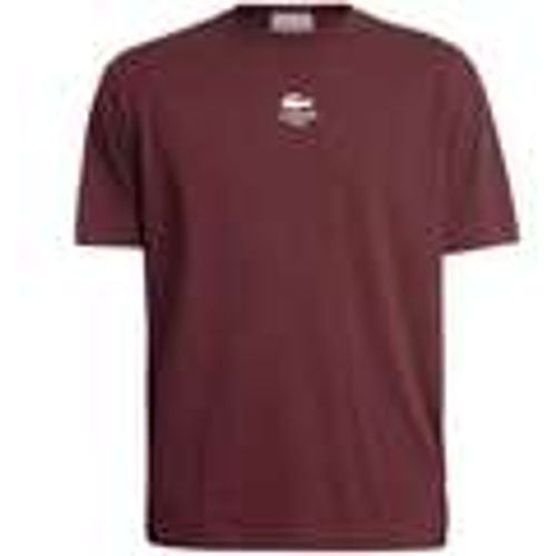 T-shirt T-Shirt In Cotone Con Stampa Della Firma - Lacoste - Modalova