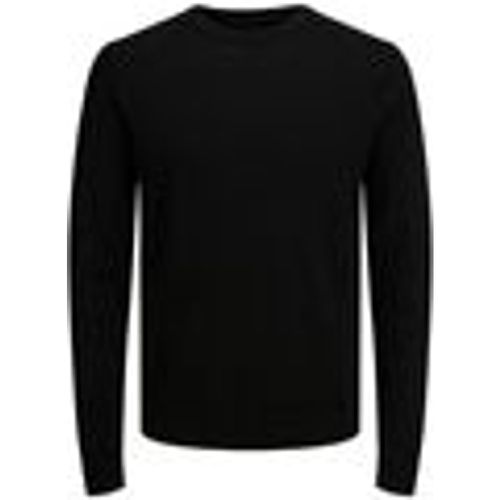 Maglione 12216817 MERINO CREW-BLACK - jack & jones - Modalova