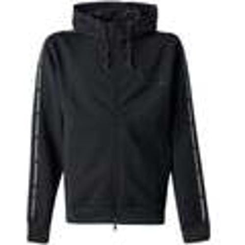 Felpa Logo Series Stretch Viscose Zip Hoodie Black - Ea7 Emporio Armani - Modalova