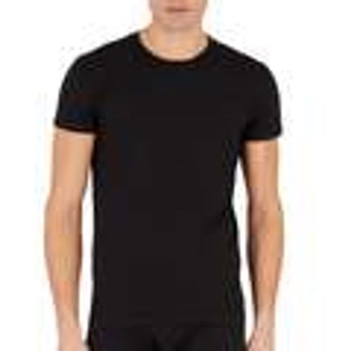 T-shirt & Polo Iconic Lounge Stretch Piquet T-Shirt Black - Emporio Armani - Modalova