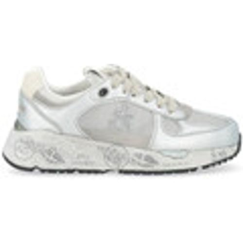 Sneakers Sneaker Mased in pelle e tessuto tecnico argento - Premiata - Modalova