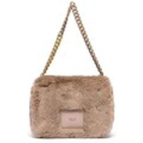 Borsa Borsa Mini In Faux Fur Taupe Gray - Replay - Modalova