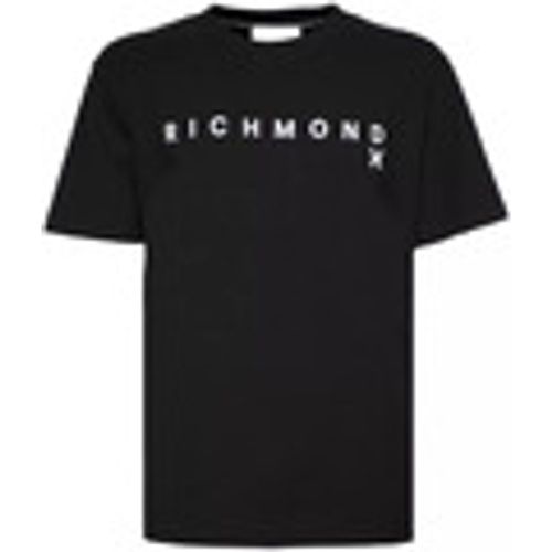 T-shirt & Polo t-shirt nera logo bianco - John Richmond - Modalova