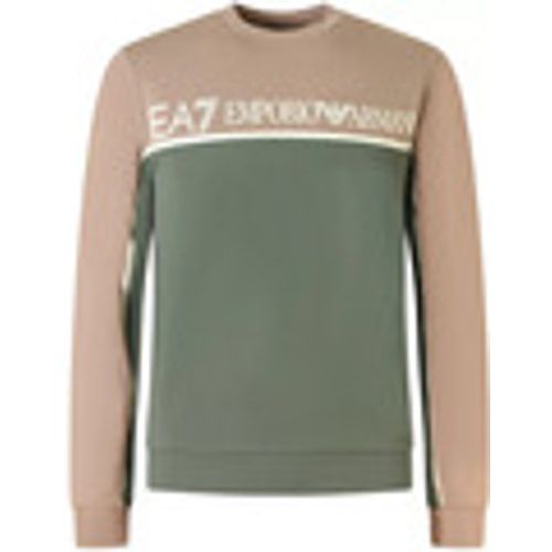 Felpa Felpa /beige con logo per uomo - Emporio Armani EA7 - Modalova