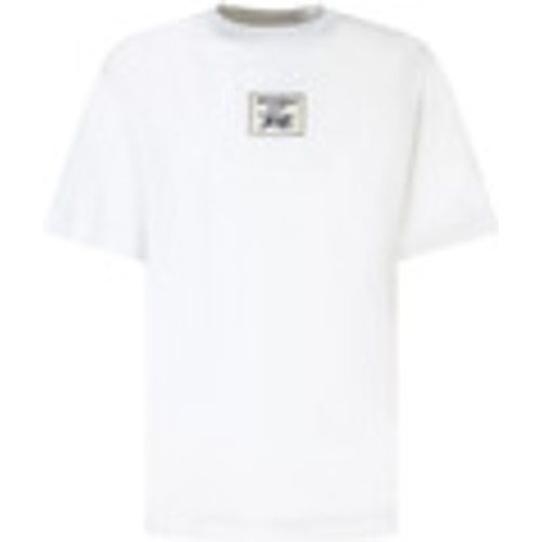 T-shirt T-shirt bianca con logo per uomo - Roberto Cavalli - Modalova