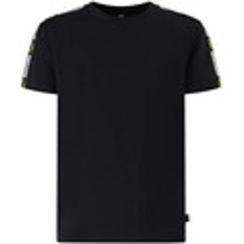 T-shirt T-shirt nera con bande logate per uomo - Moschino - Modalova