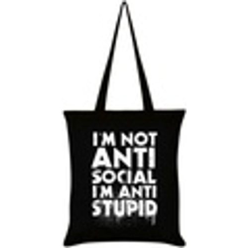 Valigia I'm Not Anti-Social I'm Anti-Stupid - Grindstore - Modalova