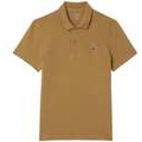 T-shirt & Polo Regular Fit Cotton Blend Polo Shirt Brown - Lacoste - Modalova