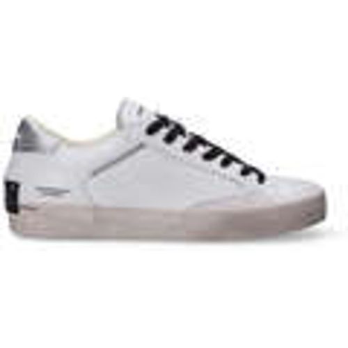 Sneakers sneaker Distressed bianca argento - Crime London - Modalova