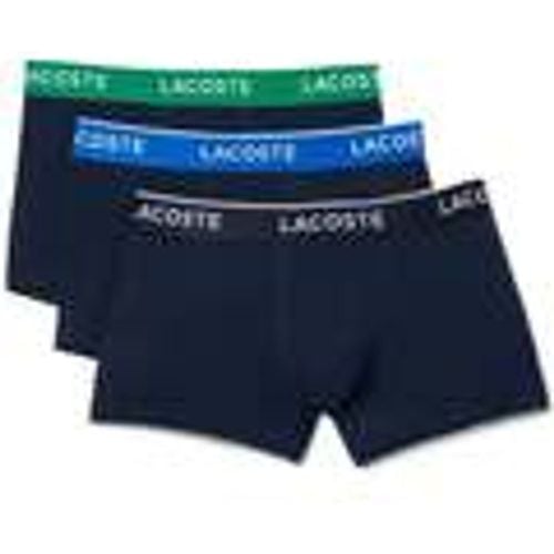 Boxer 3 Pack Cotton Stretch Logo Trunks Navy /Green/ - Lacoste - Modalova